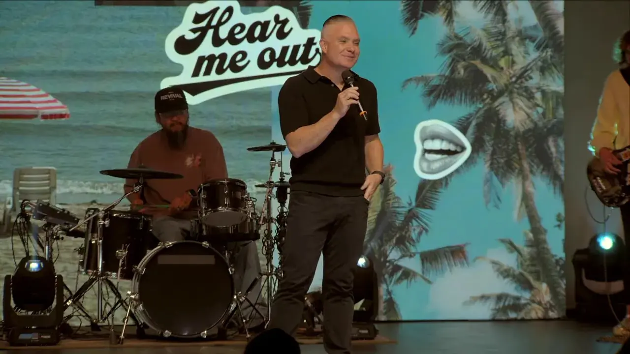 Close interview shot of a couple on a couch as the woman speaks